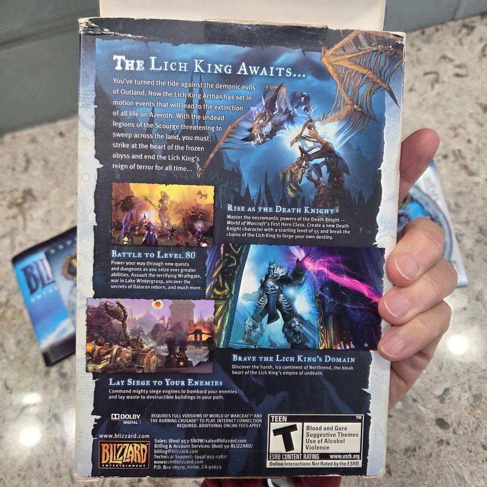 World of Warcraft Wrath of the‎ Lich King PC Expansion Game 2008 Blizzard